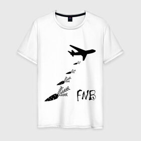 Мужская футболка хлопок с принтом Еда вместо бомб в Курске, 100% хлопок | прямой крой, круглый вырез горловины, длина до линии бедер, слегка спущенное плечо. | бомбы | еда | морковки | самолет
