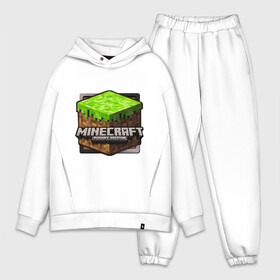 Мужской костюм хлопок OVERSIZE с принтом Minecraft logo в Курске,  |  | creeper | mine craft | minecraft | майнкрафт | шахта