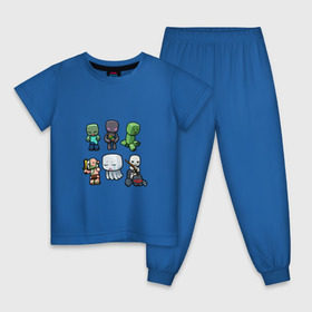 Детская пижама хлопок с принтом Minecraft units в Курске, 100% хлопок |  брюки и футболка прямого кроя, без карманов, на брюках мягкая резинка на поясе и по низу штанин
 | крипер