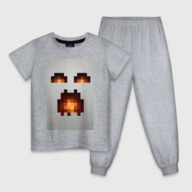 Детская пижама хлопок с принтом Minecraft white в Курске, 100% хлопок |  брюки и футболка прямого кроя, без карманов, на брюках мягкая резинка на поясе и по низу штанин
 | крипер