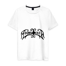 Мужская футболка хлопок с принтом Moonsorrow (2) в Курске, 100% хлопок | прямой крой, круглый вырез горловины, длина до линии бедер, слегка спущенное плечо. | black metal bandrock | moonsorrow | рок
