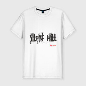 Мужская футболка премиум с принтом Sillent Hill в Курске, 92% хлопок, 8% лайкра | приталенный силуэт, круглый вырез ворота, длина до линии бедра, короткий рукав | silent hill | сайлент хил | сайлент хилл | ужастики | ужасы