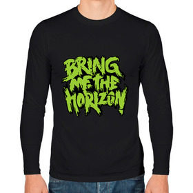 Мужской лонгслив хлопок с принтом Bring me the horizon green в Курске, 100% хлопок |  | Тематика изображения на принте: bmth | bring me the horizon | hardcore | kubana 2014 | rock | дэткор | музыка | рок | рок группы