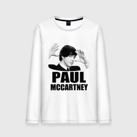 Мужской лонгслив хлопок с принтом Paul McCartney (Пол МакКартни) в Курске, 100% хлопок |  | Тематика изображения на принте: beatles | mccartney | the beatles | битлз | битлс | битлы | маккартни