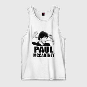 Мужская майка хлопок с принтом Paul McCartney (Пол МакКартни) в Курске, 100% хлопок |  | Тематика изображения на принте: beatles | mccartney | the beatles | битлз | битлс | битлы | маккартни