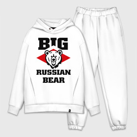 Мужской костюм хлопок OVERSIZE с принтом Большой русский медведь в Курске,  |  | bear | big russiam bear | russian | большой русский медведь | медведь | мишка | русский | русский медведь