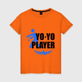 Женская футболка хлопок с принтом Aero yo(2) в Курске, 100% хлопок | прямой крой, круглый вырез горловины, длина до линии бедер, слегка спущенное плечо | aero yo | yo yo | yo yo player | игрушка йо йо | йо йо