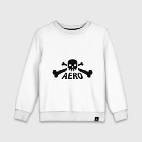 Детский свитшот хлопок с принтом Aero yo(1) в Курске, 100% хлопок | круглый вырез горловины, эластичные манжеты, пояс и воротник | Тематика изображения на принте: 