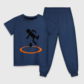 Детская пижама хлопок с принтом Portal (Портал) в Курске, 100% хлопок |  брюки и футболка прямого кроя, без карманов, на брюках мягкая резинка на поясе и по низу штанин
 | portal | игра | игры | компьютерные игры | портал