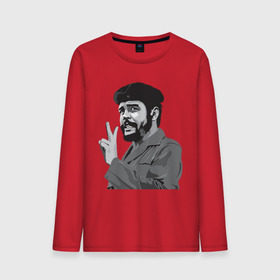 Мужской лонгслив хлопок с принтом Peace Che Guevara в Курске, 100% хлопок |  | Тематика изображения на принте: че гевара