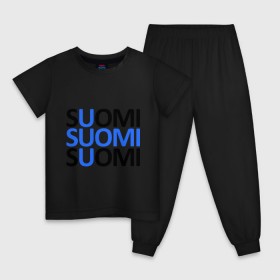 Детская пижама хлопок с принтом Suomi в Курске, 100% хлопок |  брюки и футболка прямого кроя, без карманов, на брюках мягкая резинка на поясе и по низу штанин
 | Тематика изображения на принте: европа | любителям страны тысячи озерфинляндия | скандинавия | страна
