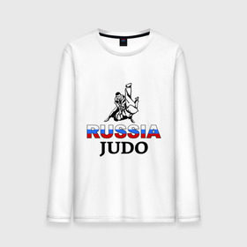Мужской лонгслив хлопок с принтом Russia judo в Курске, 100% хлопок |  | дзюдо