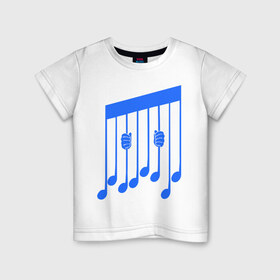 Детская футболка хлопок с принтом Музыкальный заключённый в Курске, 100% хлопок | круглый вырез горловины, полуприлегающий силуэт, длина до линии бедер | 