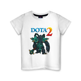 Детская футболка хлопок с принтом Dota 2(5) в Курске, 100% хлопок | круглый вырез горловины, полуприлегающий силуэт, длина до линии бедер | 
