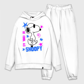 Мужской костюм хлопок OVERSIZE с принтом Be cool as Snoopy в Курске,  |  | Тематика изображения на принте: snoopy | будь крутым как снупи | мультик | мультики | мультфильмы | снупи | собачка снупи