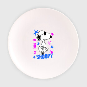 Тарелка с принтом Be cool as Snoopy в Курске, фарфор | диаметр - 210 мм
диаметр для нанесения принта - 120 мм | snoopy | будь крутым как снупи | мультик | мультики | мультфильмы | снупи | собачка снупи