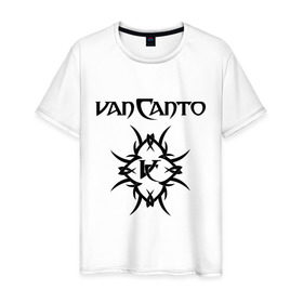 Мужская футболка хлопок с принтом Van Canto в Курске, 100% хлопок | прямой крой, круглый вырез горловины, длина до линии бедер, слегка спущенное плечо. | metal | van canto | группы | метал | музыка | рок группа | рок группы