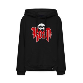 Мужская толстовка хлопок с принтом Korn(2) в Курске, френч-терри, мягкий теплый начес внутри (100% хлопок) | карман-кенгуру, эластичные манжеты и нижняя кромка, капюшон с подкладом и шнурком | Тематика изображения на принте: korn | metal | группы | корн | логотип | метал | музыка | рок группы | рок музыка