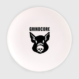 Тарелка 3D с принтом Grindcore (pig) в Курске, фарфор | диаметр - 210 мм
диаметр для нанесения принта - 120 мм | grindcore | gringcore | metal | rock | trash | гpайндкор | метал | рок музыка | треш | трэш