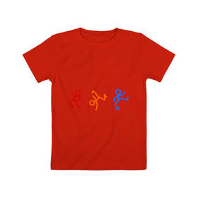 Детская футболка хлопок с принтом чубрики dens в Курске, 100% хлопок | круглый вырез горловины, полуприлегающий силуэт, длина до линии бедер | club | dance | danse | картинка | клуб | клубная музыка | танец | танцевать | человечки