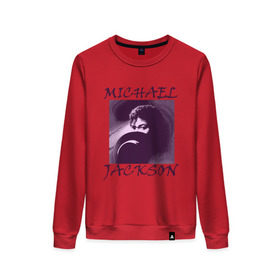 Женский свитшот хлопок с принтом Michael Jackson с шляпой в Курске, 100% хлопок | прямой крой, круглый вырез, на манжетах и по низу широкая трикотажная резинка  | mj | исполнитель | майкл джексон | музыка | певец | поп музыка