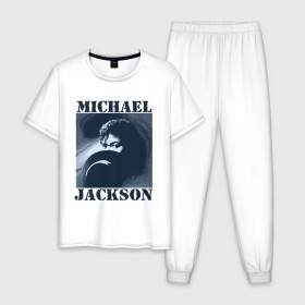 Мужская пижама хлопок с принтом Michael Jackson с шляпой (2) в Курске, 100% хлопок | брюки и футболка прямого кроя, без карманов, на брюках мягкая резинка на поясе и по низу штанин
 | mj | в шляпе | исполнитель | майкл джексон | музыка | певец | поп музыка | шляпа
