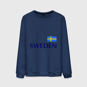 Мужской свитшот хлопок с принтом Сборная Швеции - 10 в Курске, 100% хлопок |  | football | сборная швеции | флаг швеции | футбол | швеция