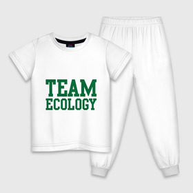 Детская пижама хлопок с принтом Команда экологов в Курске, 100% хлопок |  брюки и футболка прямого кроя, без карманов, на брюках мягкая резинка на поясе и по низу штанин
 | eco | team ecology | зеленые технологии | зелень | планета | чистота | эко | экология