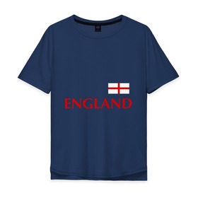Мужская футболка хлопок Oversize с принтом Сборная Англии - Стивен Джеррард 4 в Курске, 100% хлопок | свободный крой, круглый ворот, “спинка” длиннее передней части | англия | сборная англии | стивен джеррард | флаг англии | футбол