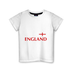 Детская футболка хлопок с принтом Сборная Англии - Стивен Джеррард 4 в Курске, 100% хлопок | круглый вырез горловины, полуприлегающий силуэт, длина до линии бедер | англия | сборная англии | стивен джеррард | флаг англии | футбол