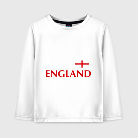 Детский лонгслив хлопок с принтом Сборная Англии - Стивен Джеррард 4 в Курске, 100% хлопок | круглый вырез горловины, полуприлегающий силуэт, длина до линии бедер | англия | сборная англии | стивен джеррард | флаг англии | футбол