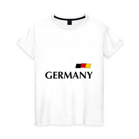Женская футболка хлопок с принтом Сборная Германии - 7 в Курске, 100% хлопок | прямой крой, круглый вырез горловины, длина до линии бедер, слегка спущенное плечо | football | германия | сборная германии | футбол | швайнштайгер