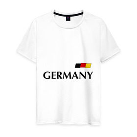 Мужская футболка хлопок с принтом Сборная Германии - 7 в Курске, 100% хлопок | прямой крой, круглый вырез горловины, длина до линии бедер, слегка спущенное плечо. | football | германия | сборная германии | футбол | швайнштайгер