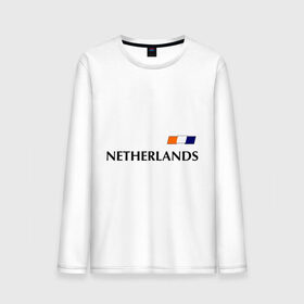 Мужской лонгслив хлопок с принтом Нидерланды - Уэсли Снейдер 10 (Snaijder) в Курске, 100% хлопок |  | football | голландия | нидерланды | сборная нидерланд | снейдер