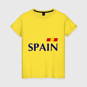 Женская футболка хлопок с принтом Сборная Испании - 10 в Курске, 100% хлопок | прямой крой, круглый вырез горловины, длина до линии бедер, слегка спущенное плечо | football | евро 2012 | испания евро 2016 euro2016 euro 2016 | сборная испании