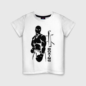Детская футболка хлопок с принтом Boxing ring в Курске, 100% хлопок | круглый вырез горловины, полуприлегающий силуэт, длина до линии бедер | boxing | бокс | боксер | ринг | спорт