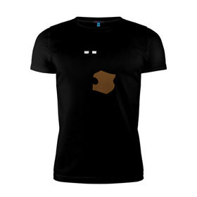 Мужская футболка премиум с принтом Enderman в Курске, 92% хлопок, 8% лайкра | приталенный силуэт, круглый вырез ворота, длина до линии бедра, короткий рукав | Тематика изображения на принте: enderman | minecraft | игры | компьютерные игры | майнкрафт