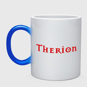 Кружка хамелеон с принтом therion logo в Курске, керамика | меняет цвет при нагревании, емкость 330 мл | heavy metal | metal | rock | trash metal | метал | металл | рок | рок группа | рок группы | трэш метал | хеви метал