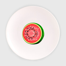 Тарелка с принтом Половина арбуза в Курске, фарфор | диаметр - 210 мм
диаметр для нанесения принта - 120 мм | Тематика изображения на принте: арбуз | вкусное | девушкам | фрукты | фрукты и ягоды