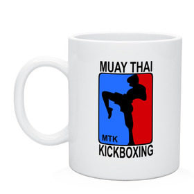 Кружка с принтом Muay Thai Kickboxing в Курске, керамика | объем — 330 мл, диаметр — 80 мм. Принт наносится на бока кружки, можно сделать два разных изображения | кикбоксинг | муай тай