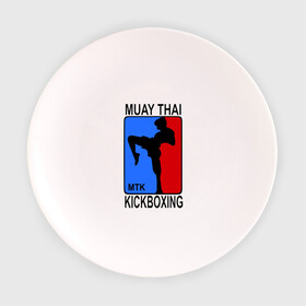 Тарелка с принтом Muay Thai  Kickboxing в Курске, фарфор | диаметр - 210 мм
диаметр для нанесения принта - 120 мм | Тематика изображения на принте: кикбоксинг | муай тай
