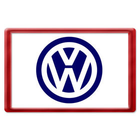 Магнит 45*70 с принтом mini logo Volkswagen в Курске, Пластик | Размер: 78*52 мм; Размер печати: 70*45 | Тематика изображения на принте: volkswagen | авто | автобренды | логотип volkswagen | логотип фольцваген | тачки | фольцваген