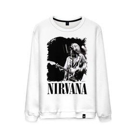 Мужской свитшот хлопок с принтом nirvana kurt cobain в Курске, 100% хлопок |  | kurt cobain | nirvana | nirvana kurt cobain | кумиры | курт кобейн | легенд | нирвана | певцы | портреты