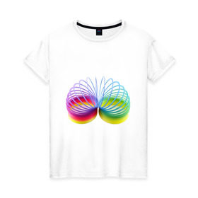 Женская футболка хлопок с принтом андамания в Курске, 100% хлопок | прямой крой, круглый вырез горловины, длина до линии бедер, слегка спущенное плечо | 90 | андамания | игрушки | ностальгия