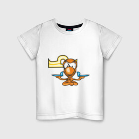 Детская футболка хлопок с принтом Знак зодиака Весы в Курске, 100% хлопок | круглый вырез горловины, полуприлегающий силуэт, длина до линии бедер | 