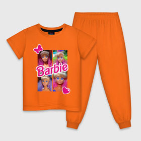 Детская пижама хлопок с принтом Куклы Барби в Курске, 100% хлопок |  брюки и футболка прямого кроя, без карманов, на брюках мягкая резинка на поясе и по низу штанин
 | 90 | 90 е | barbie | барби | ностальгия