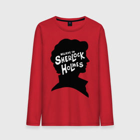 Мужской лонгслив хлопок Верю в Шерлока Холмса: в Курске, 100% хлопок |  | Тематика изображения на принте: believe in sherlock holmes | верю в шерлока холмса | шерлок холмс