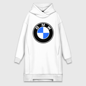 Платье-худи хлопок с принтом Logo BMW в Курске,  |  | автобренды | автомобильные | бмв | лого | машина | тачка
