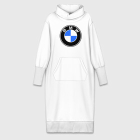 Платье удлиненное хлопок с принтом Logo BMW в Курске,  |  | автобренды | автомобильные | бмв | лого | машина | тачка