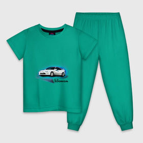 Детская пижама хлопок с принтом Honda INTEGRA в Курске, 100% хлопок |  брюки и футболка прямого кроя, без карманов, на брюках мягкая резинка на поясе и по низу штанин
 | honda interga | tourer | ходна интегра | японские автомобили